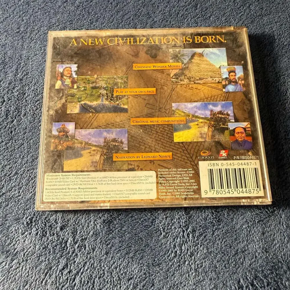Sid Meier's Civilization IV PC CD-ROM Game (2005)